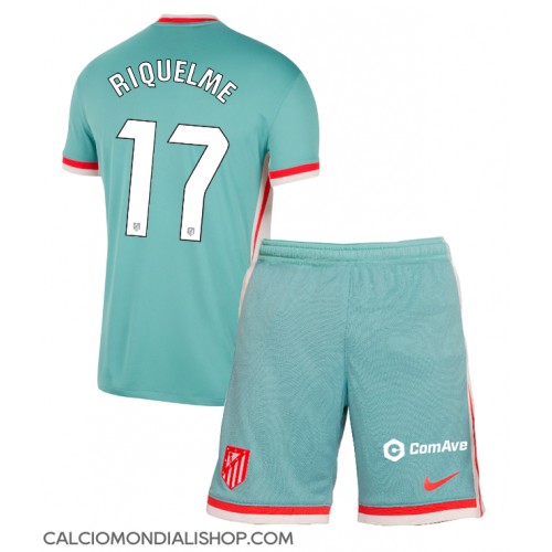 Maglie da calcio Atletico Madrid Rodrigo Riquelme #17 Seconda Maglia Bambino 2024-25 Manica Corta (+ Pantaloni corti)